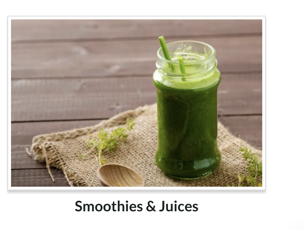 Microgreens in a smoothie